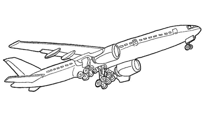 Coloring page: Plane (Transportation) #134956 - Free Printable Coloring Pages