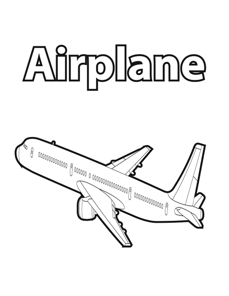 Coloring page: Plane (Transportation) #134976 - Free Printable Coloring Pages