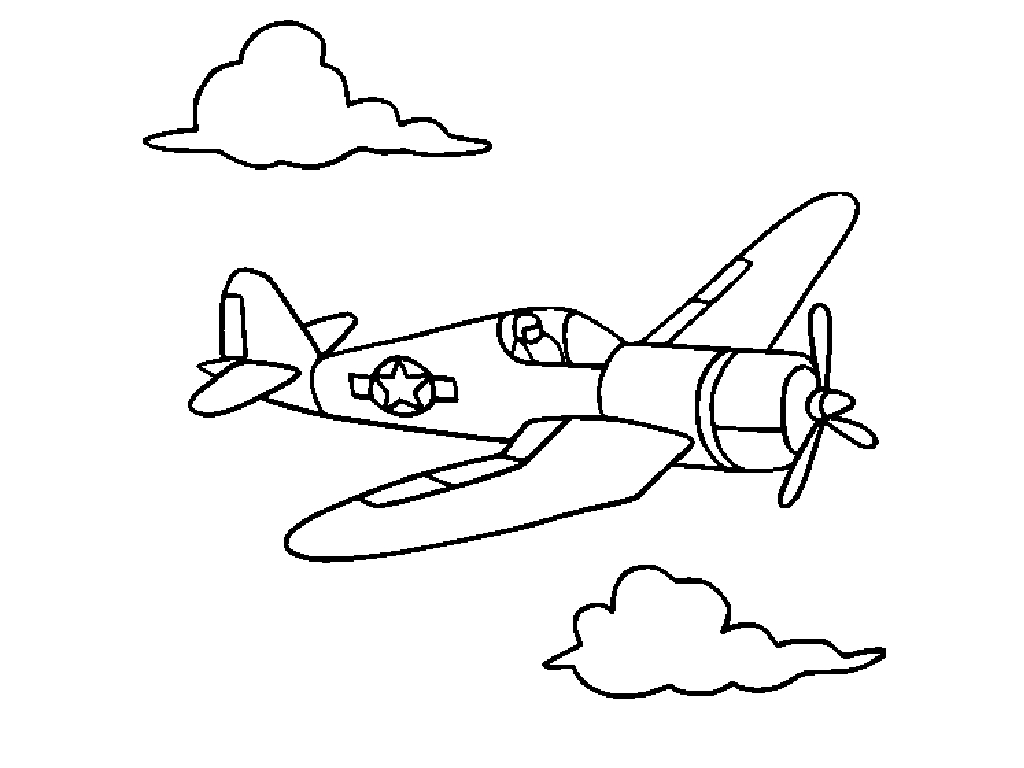 Coloring page: Plane (Transportation) #134997 - Free Printable Coloring Pages