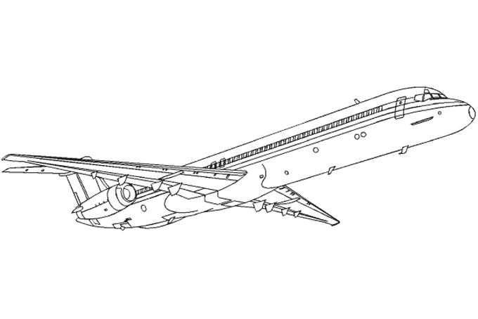 Coloring page: Plane (Transportation) #135005 - Free Printable Coloring Pages