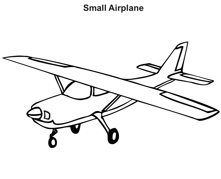 Download Plane (Transportation) - Printable coloring pages