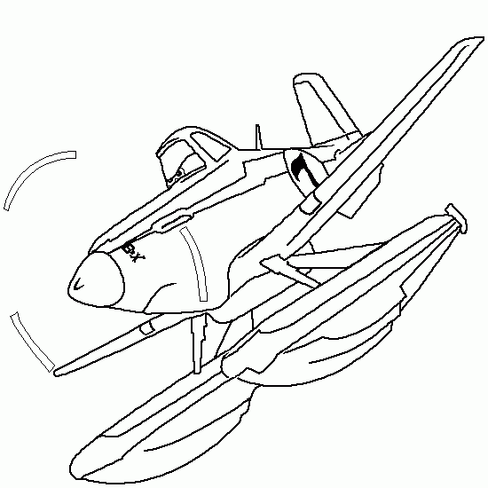 Coloring page: Plane (Transportation) #135027 - Free Printable Coloring Pages