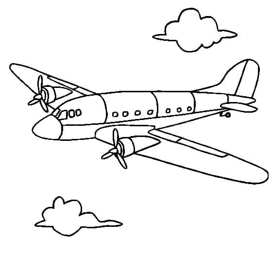 Free printable Plane coloring page #183582 from Transportation collection