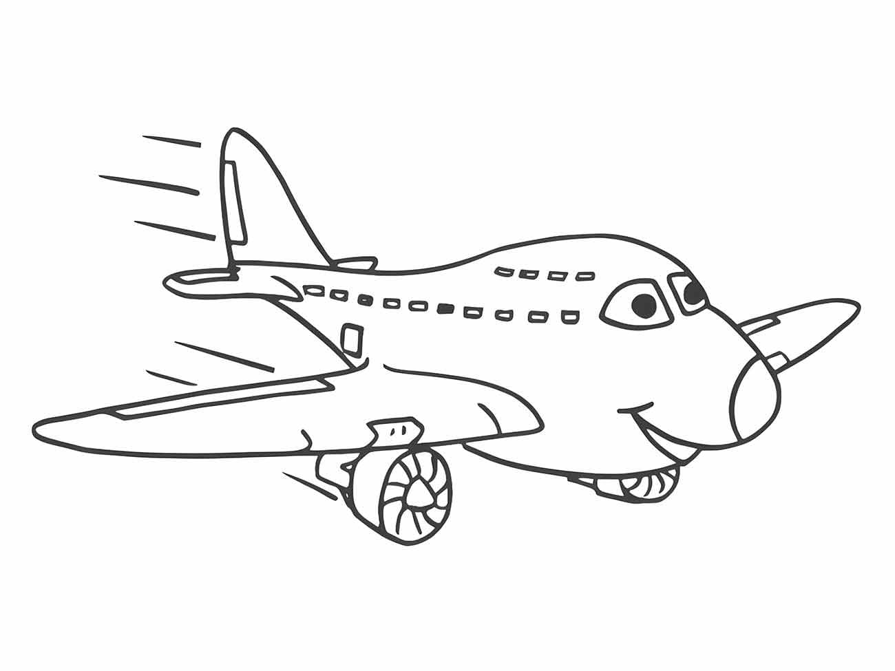 Free printable Plane coloring page #215738 from Transportation collection