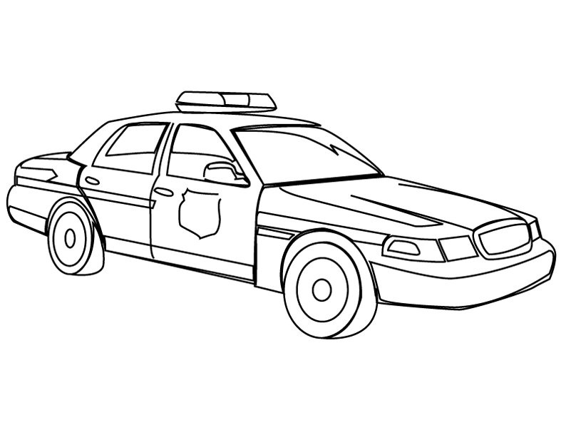 Coloring page: Police car (Transportation) #142939 - Free Printable Coloring Pages
