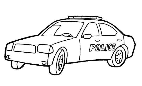 Coloring page: Police car (Transportation) #142942 - Free Printable Coloring Pages