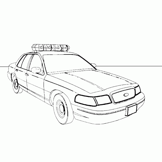 Coloring page: Police car (Transportation) #142970 - Free Printable Coloring Pages