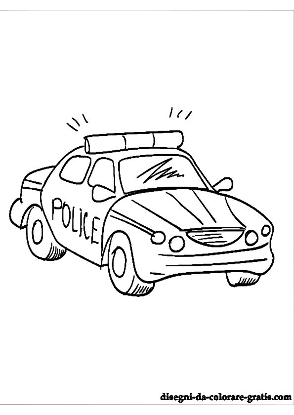 Coloring page: Police car (Transportation) #142976 - Free Printable Coloring Pages