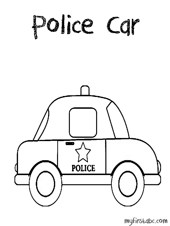 Coloring page: Police car (Transportation) #143027 - Free Printable Coloring Pages