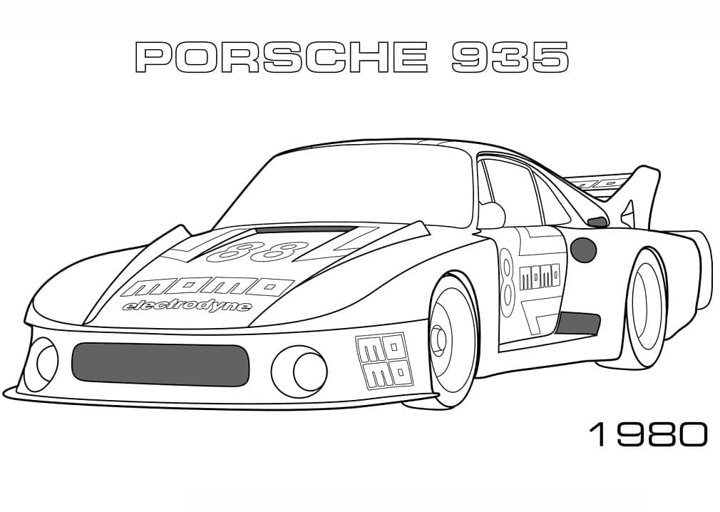 Free printable Porsche coloring page #174242 from Transportation collection