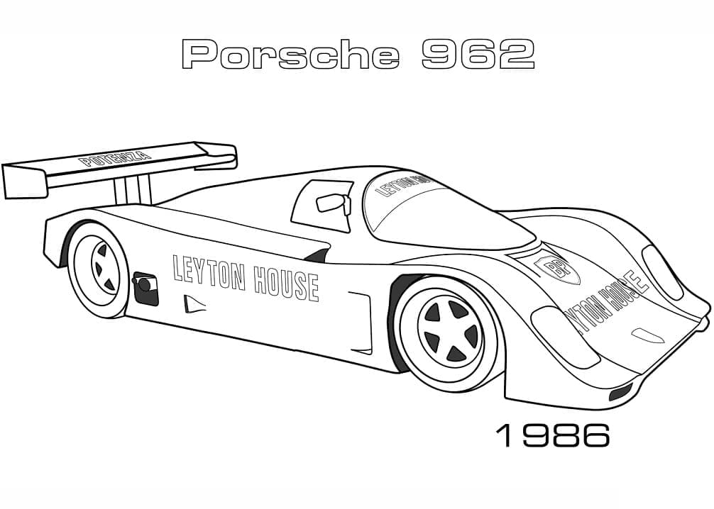 Free printable Porsche coloring page #174244 from Transportation collection