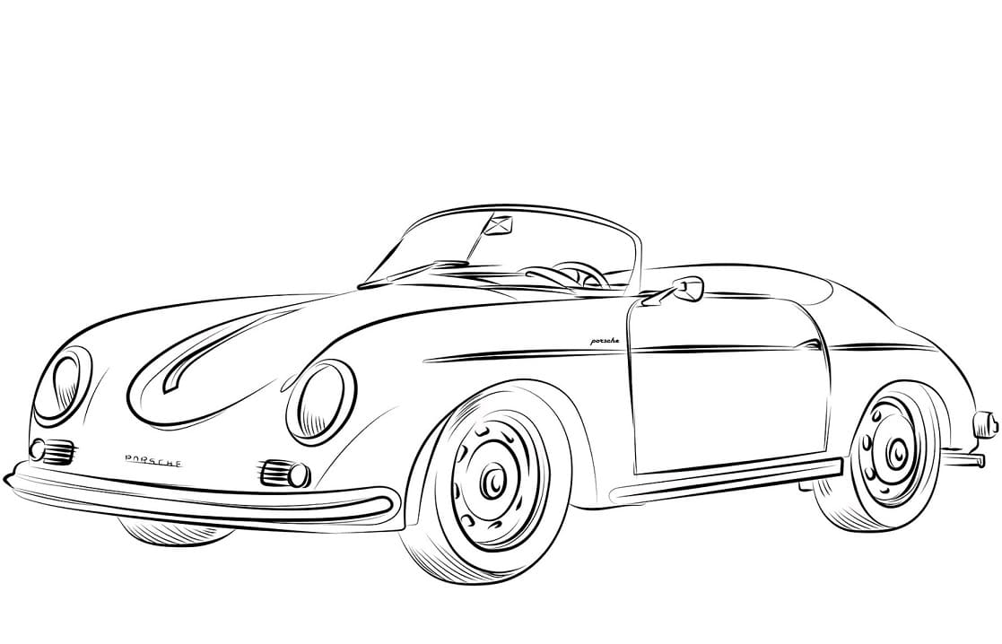 Free printable Porsche coloring page #174245 from Transportation collection