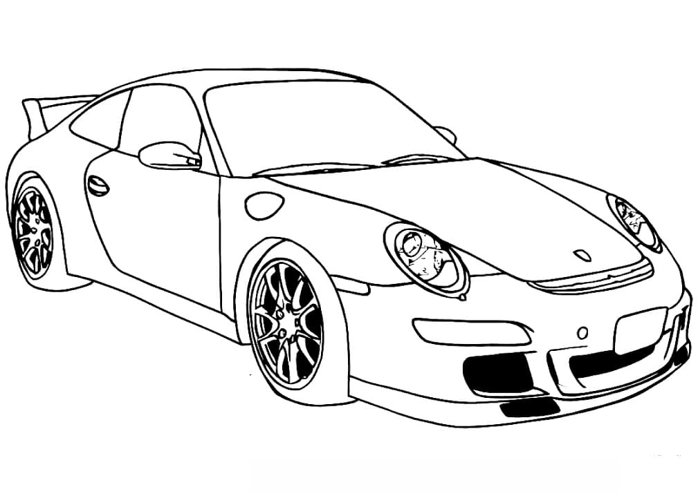 Free printable Porsche coloring page #174246 from Transportation collection
