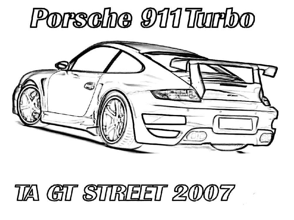 Free printable Porsche coloring page #174247 from Transportation collection
