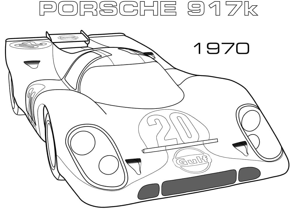 Free printable Porsche coloring page #174249 from Transportation collection