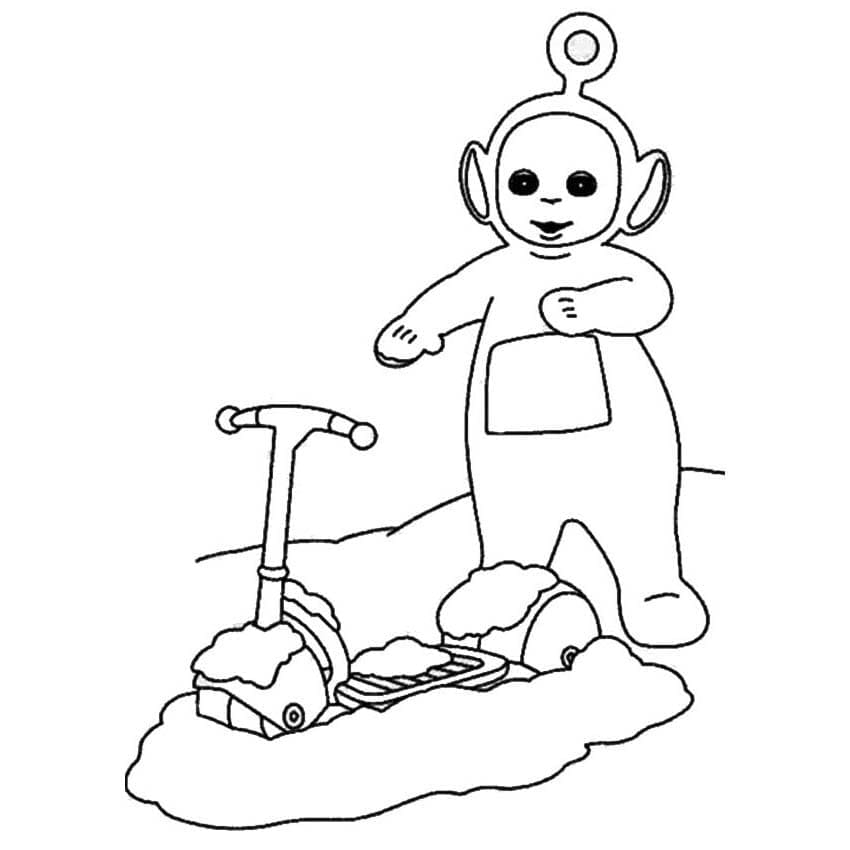 Free printable Push Scooter coloring page #215234 from Transportation collection