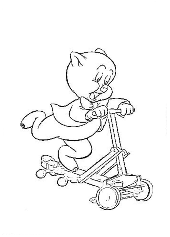 Free printable Push Scooter coloring page #215242 from Transportation collection Free printable Push Scooter coloring page #215242 from Transportation collection
