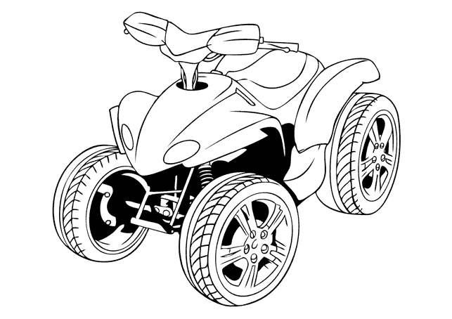 Coloring page: Quad / ATV (Transportation) #143189 - Free Printable Coloring Pages