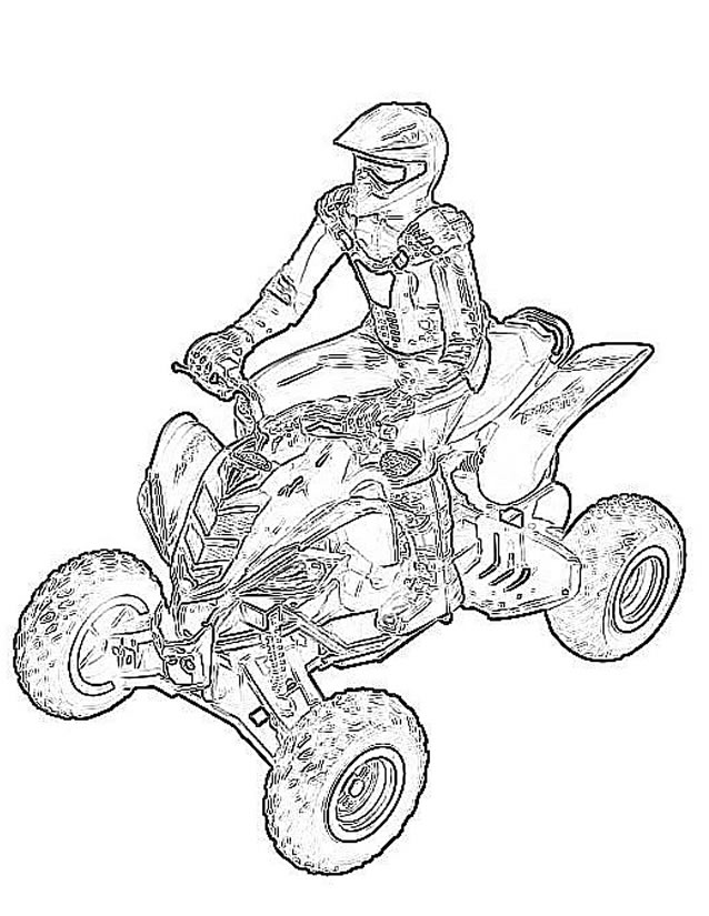 Coloring page: Quad / ATV (Transportation) #143191 - Free Printable Coloring Pages