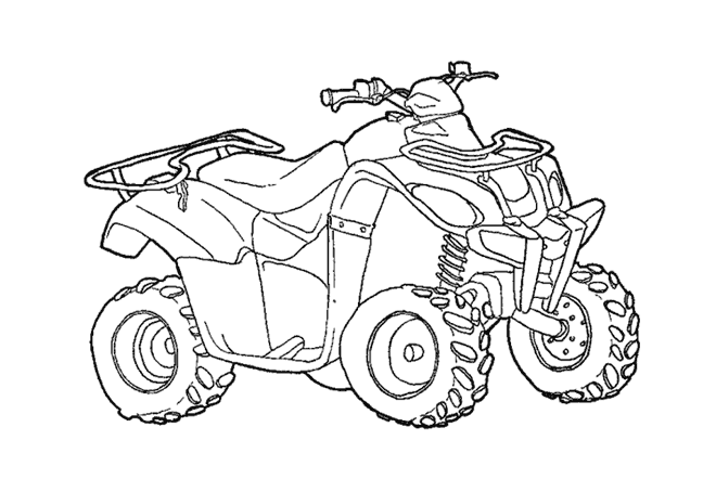 Coloring page: Quad / ATV (Transportation) #143197 - Free Printable Coloring Pages