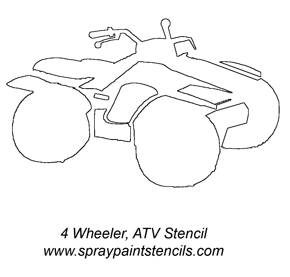 4 wheeler coloring page