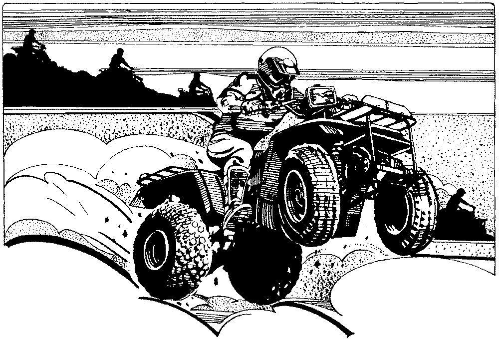 4 wheeler coloring page
