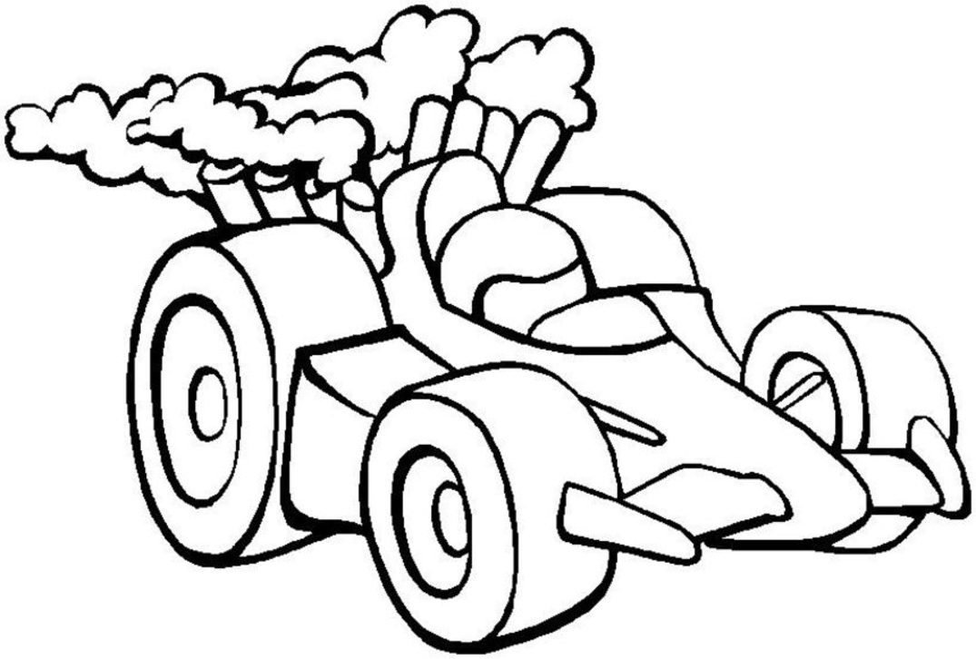 Drawing Race car #138868 (Transportation) – Printable coloring pages