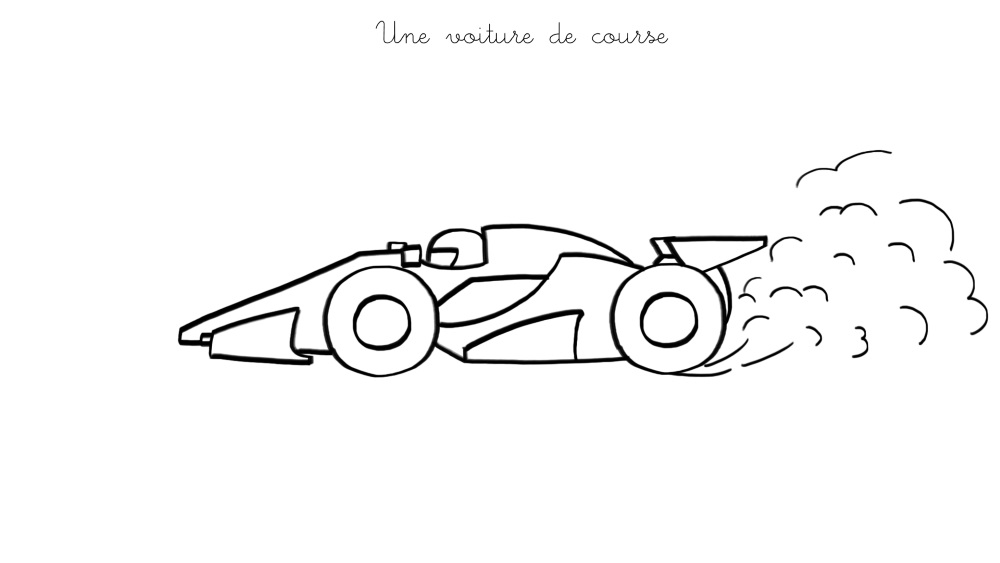 Coloring page: Race car (Transportation) #138875 - Free Printable Coloring Pages