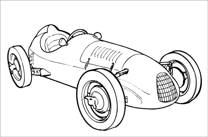 Coloring page: Race car (Transportation) #138889 - Free Printable Coloring Pages