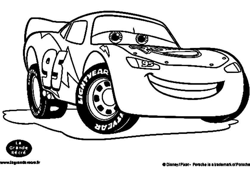race cars coloring page