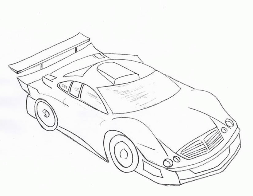 Coloring page: Race car (Transportation) #138893 - Free Printable Coloring Pages