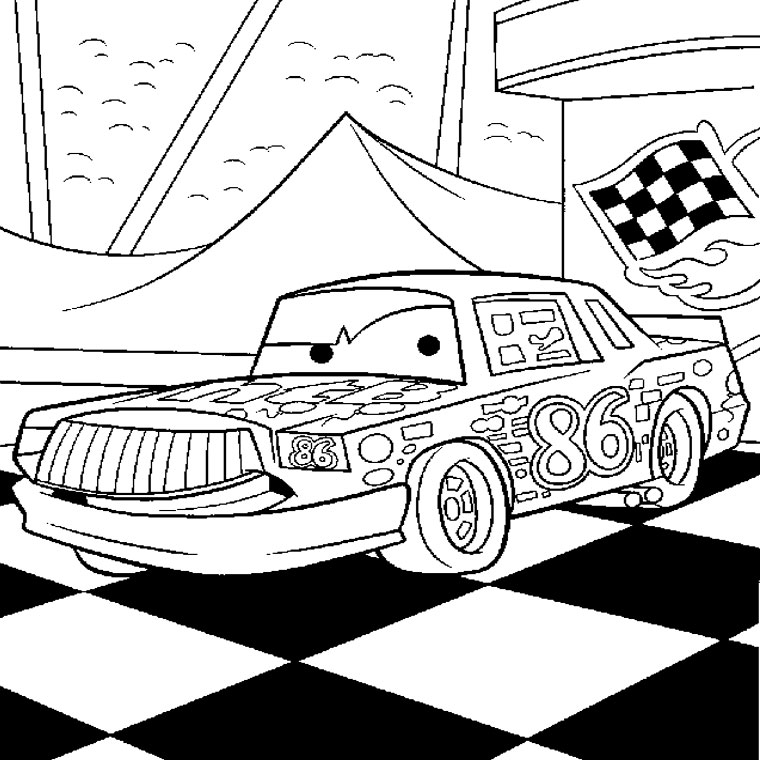 Coloring page: Race car (Transportation) #138921 - Free Printable Coloring Pages
