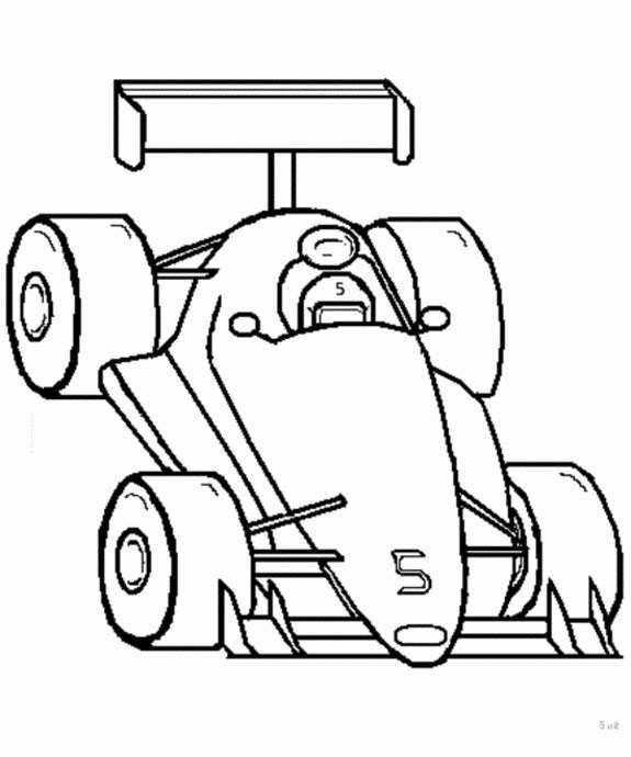 Coloring page: Race car (Transportation) #139000 - Free Printable Coloring Pages