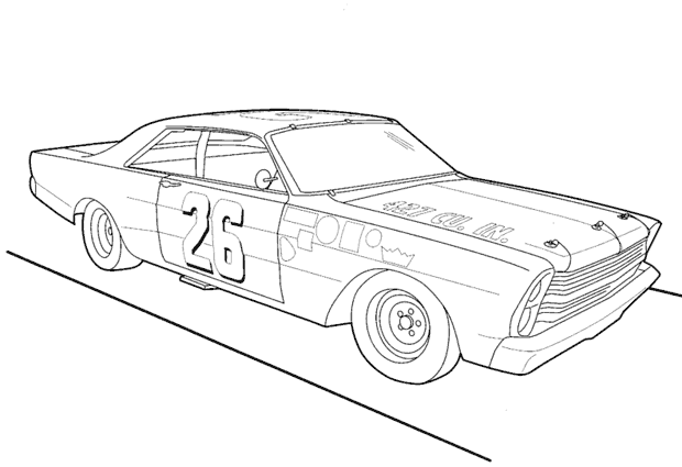 Coloring page: Race car (Transportation) #139014 - Free Printable Coloring Pages