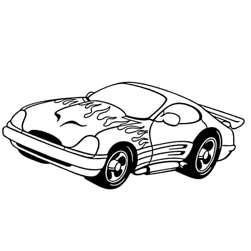 Free printable Race car coloring page #183255 from Transportation collection