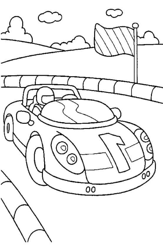 Free printable Race car coloring page #183272 from Transportation collection