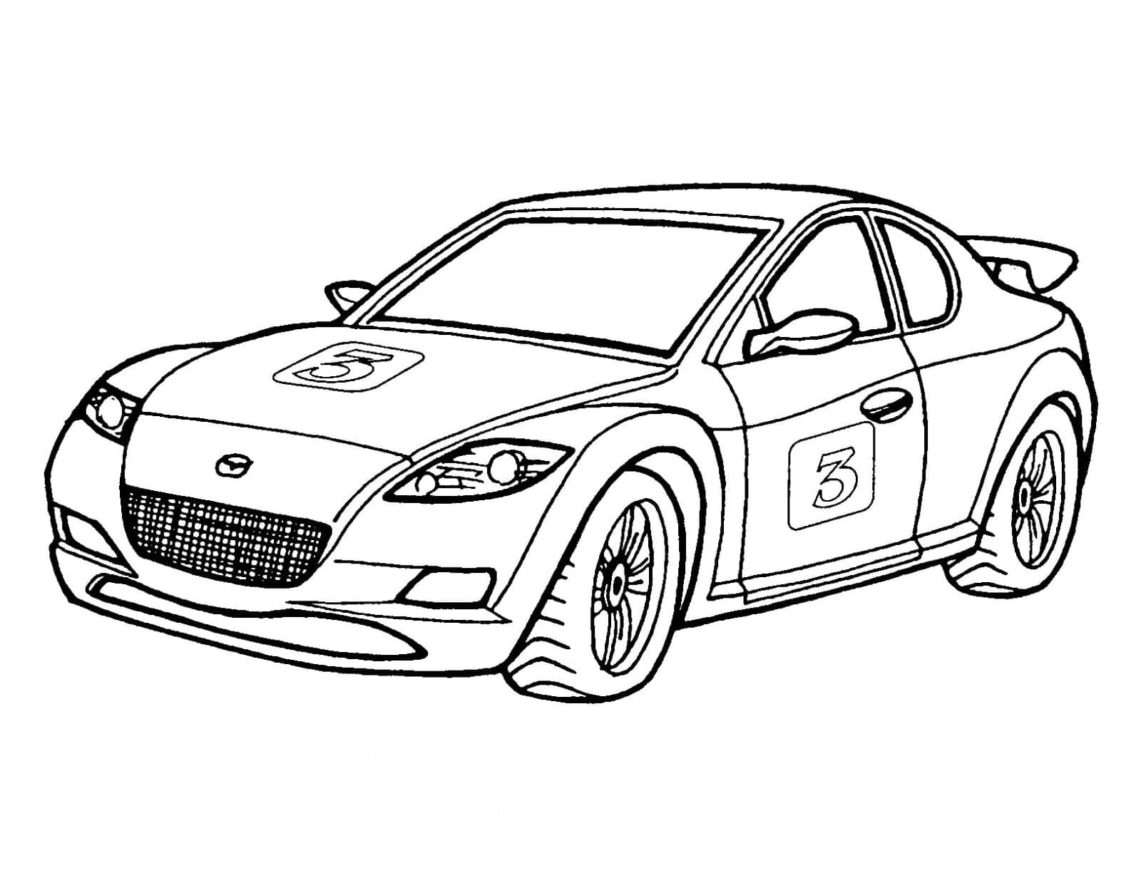 Free printable Race car coloring page #215260 from Transportation collection