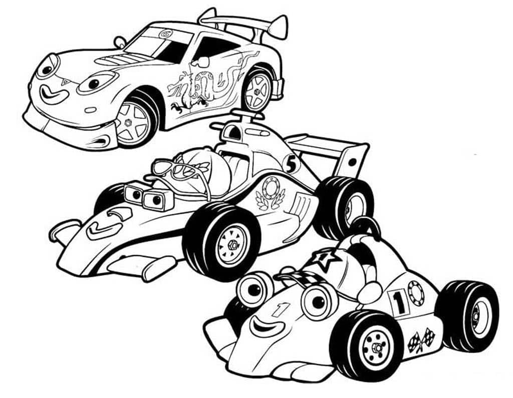 Free printable Race car coloring page #215262 from Transportation collection
