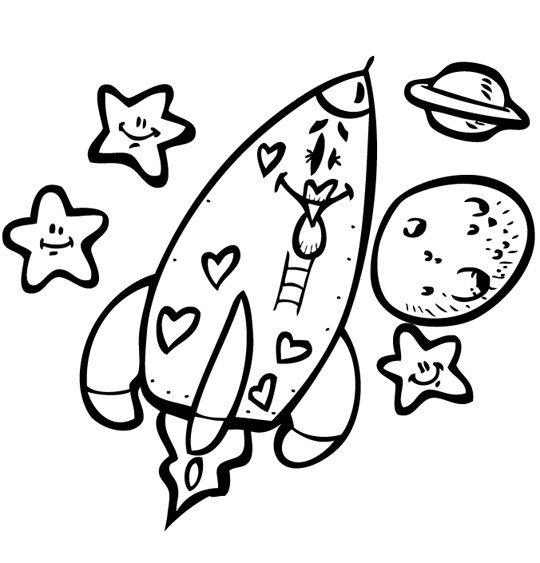 Coloring page: Rocket (Transportation) #140091 - Free Printable Coloring Pages