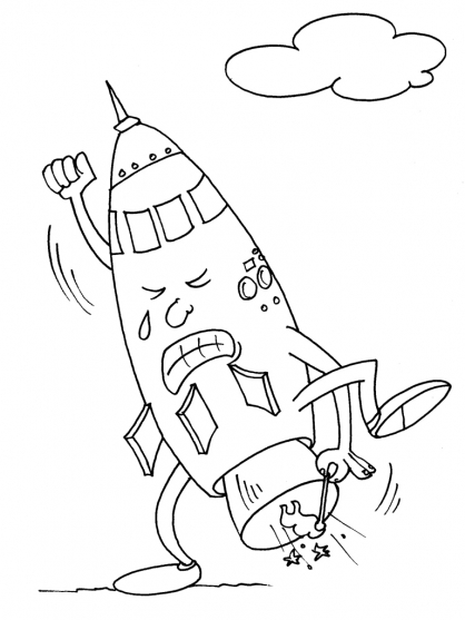 Coloring page: Rocket (Transportation) #140104 - Free Printable Coloring Pages