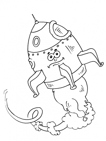 Coloring page: Rocket (Transportation) #140112 - Free Printable Coloring Pages