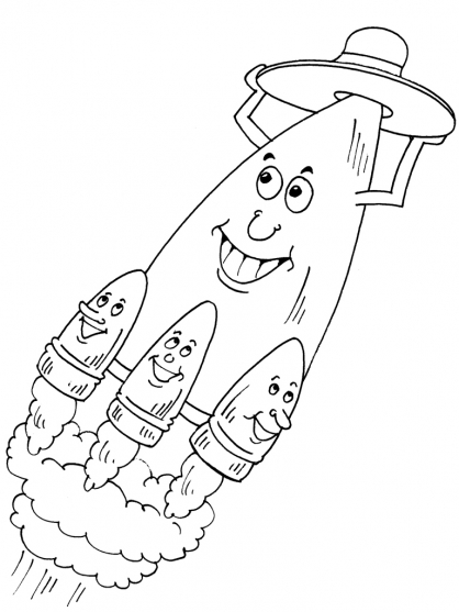Coloring page: Rocket (Transportation) #140113 - Free Printable Coloring Pages