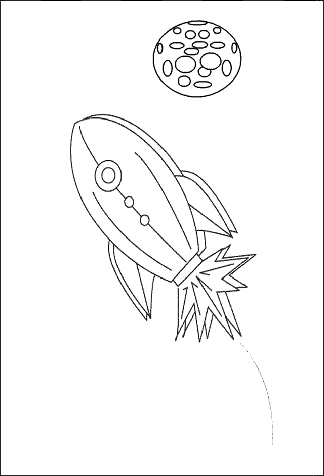 Coloring page: Rocket (Transportation) #140116 - Free Printable Coloring Pages