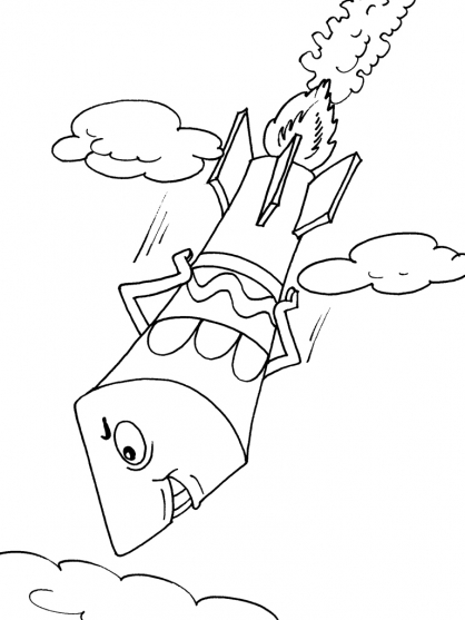 Coloring page: Rocket (Transportation) #140124 - Free Printable Coloring Pages