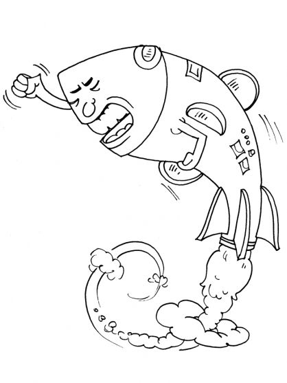 Coloring page: Rocket (Transportation) #140137 - Free Printable Coloring Pages