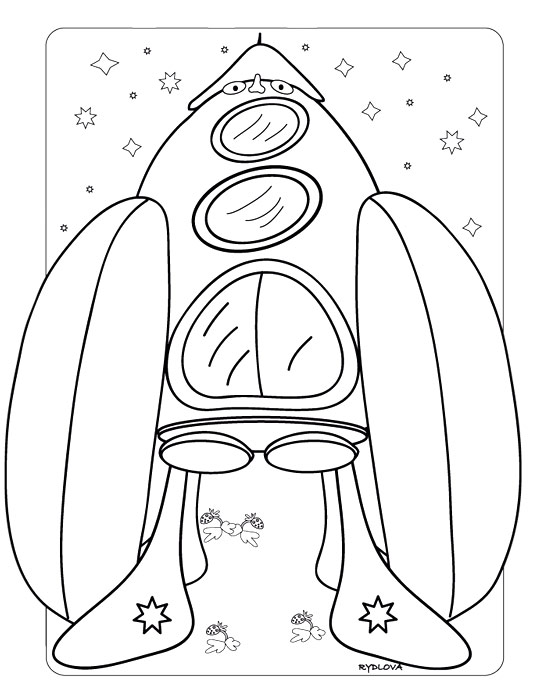 Coloring page: Rocket (Transportation) #140143 - Free Printable Coloring Pages