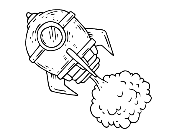 Coloring page: Rocket (Transportation) #140146 - Free Printable Coloring Pages