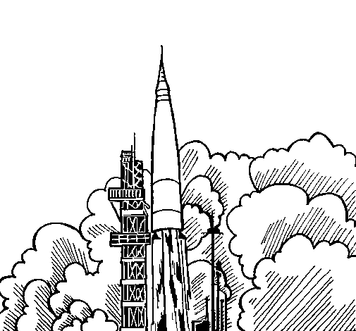 Coloring page: Rocket (Transportation) #140151 - Free Printable Coloring Pages