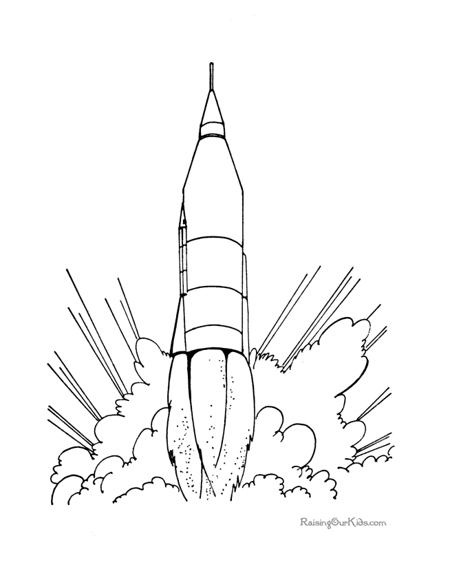 Coloring page: Rocket (Transportation) #140159 - Free Printable Coloring Pages
