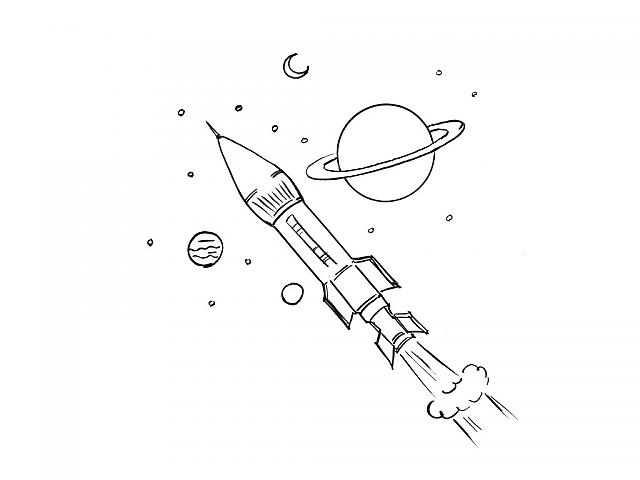 Coloring page: Rocket (Transportation) #140160 - Free Printable Coloring Pages